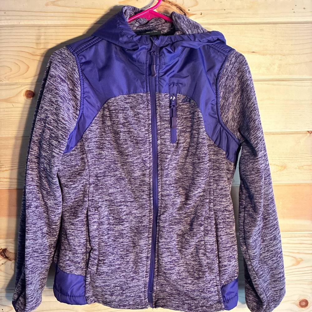 Snozu Purple Heathered Zip Hoodie